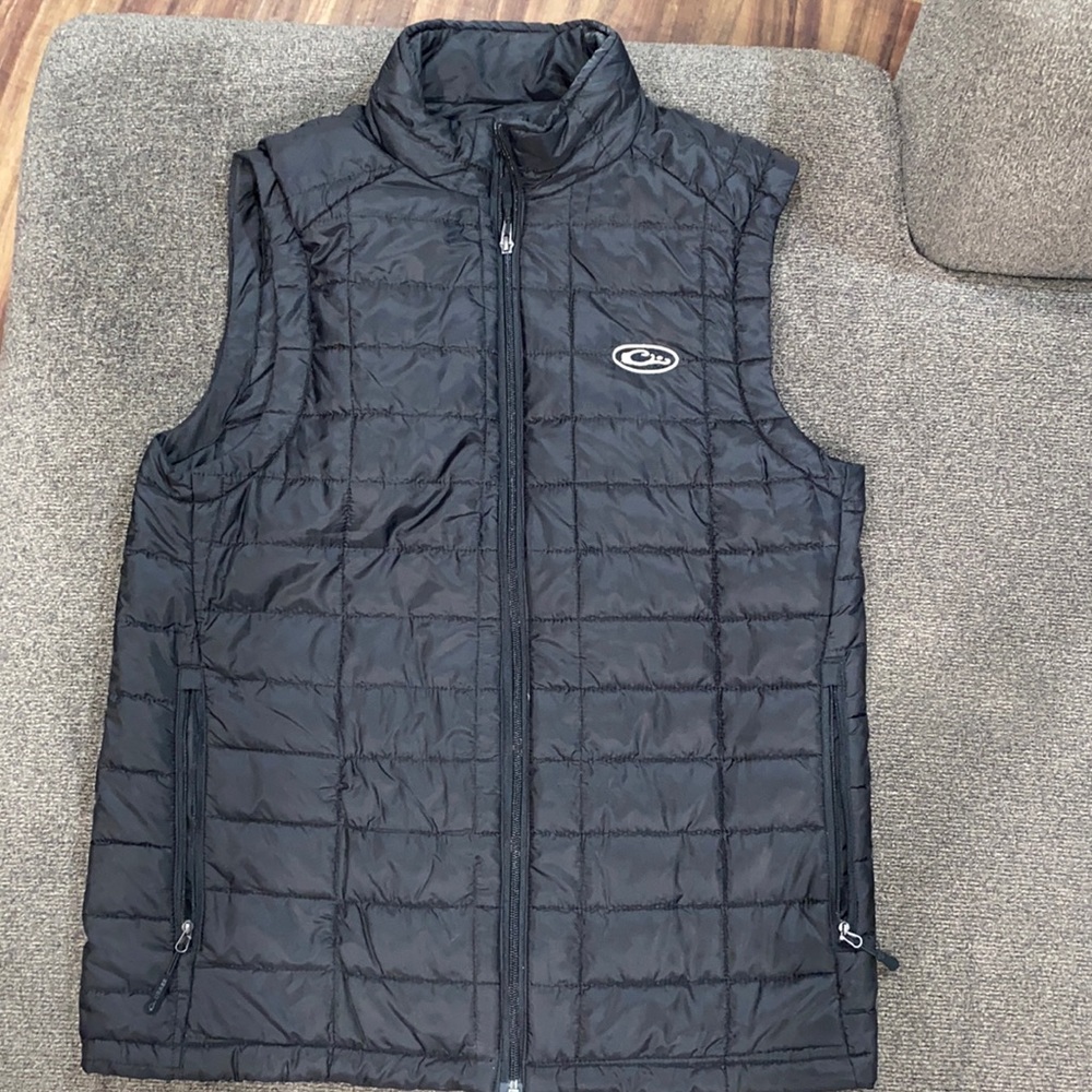 Drake Black Puffer Vest